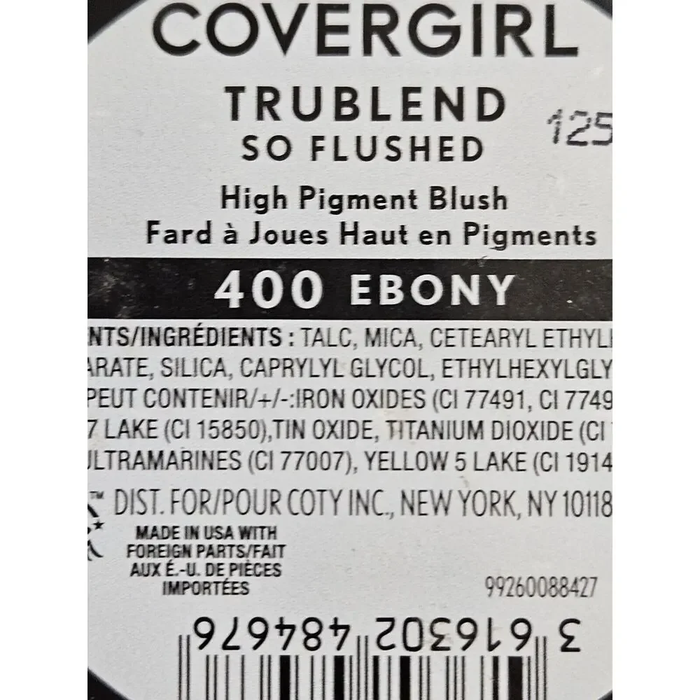 COVERGIRL TruBlend So Flushed, 400 Ebony, High Pigment Bronzer/Blush, 0.33 oz